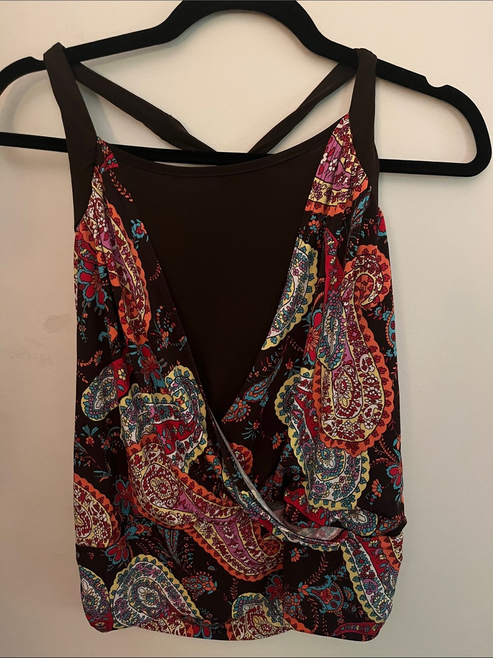 Iz Byer paisley halter tank top. Sz XL